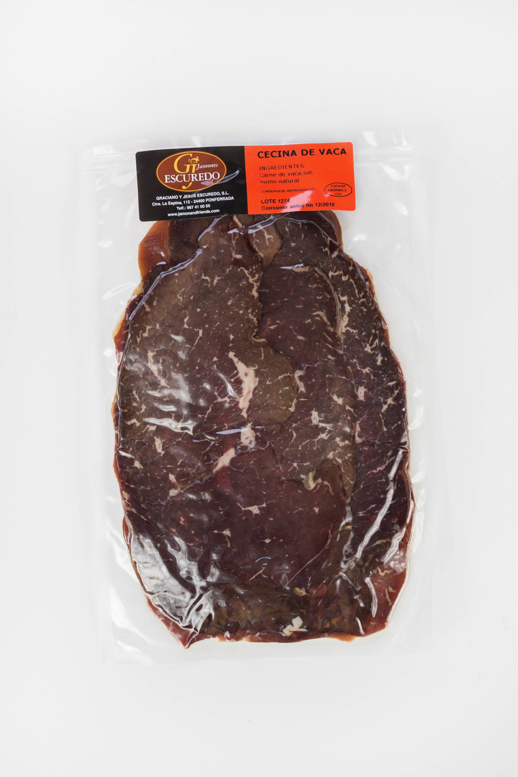 Cecina de vaca Loncheada